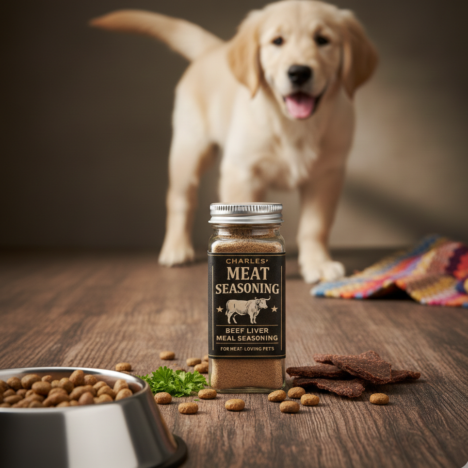Charles’ Meat Seasoning | Beef Liver Seasoning for Meat-Loving Pets